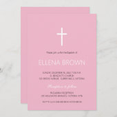 Minimalistisch kerstfeest Uitnodiging (Voorkant / Achterkant)