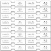 Minimalistisch Ketting Jewerly Foldover Barbell La Sticker (Voorkant)