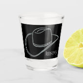 Minimalistisch klassiek cowboy shotglas shot glas (Voorkant)
