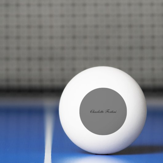 Minimalistisch klassiek handschrift script naam gr pingpongballen (Net)