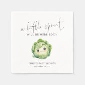 minimalistisch klein spruiten plantaardig Baby sho Servet (Voorkant)