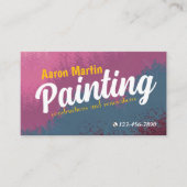 Minimalistisch kleurrijk schilderij visitekaartje (Voorkant)