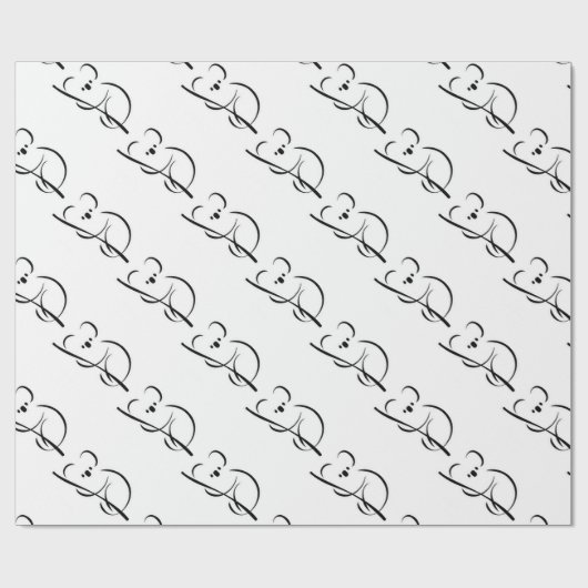 Minimalistisch Koala Cadeaupapier (Vlak)