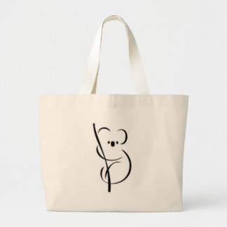 Minimalistisch Koala Grote Tote Bag