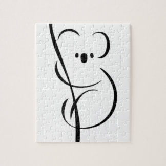 Minimalistisch Koala Legpuzzel