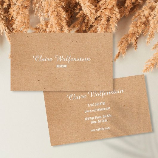 Minimalistisch Kraft Modern Professional Visitekaartje