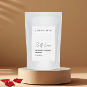 Minimalistisch kruidenbadlabel voedselcontainer etiket