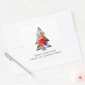 Minimalistisch Label met kerstbomen voor foto's, g (Envelop)