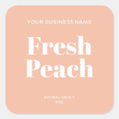 Minimalistisch label voor blauw kaartje (Voorkant)