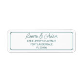 Minimalistisch label voor groene tekst Weduwingret (Voorkant)