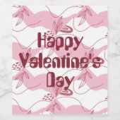 Minimalistisch label voor patroonwijn wijn etiket (Enkel label)