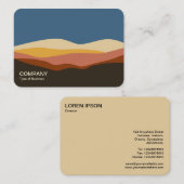 Minimalistisch landschap 170723 v2 visitekaartje (Voorkant / Achterkant)