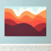 Minimalistisch landschap 190821(02) canvas afdruk (Insitu (Houten vloer))