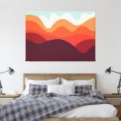 Minimalistisch landschap 190821(02) canvas afdruk (Insitu (Slaapkamer))