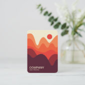 Minimalistisch landschap 191021(01) verticaal visitekaartje (Staand voorkant)
