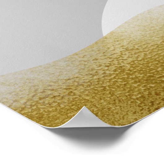 Minimalistisch landschap van bergen Elegant Weddin Poster (Hoek)