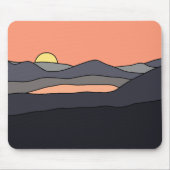 Minimalistisch landschap - Zonneontwerp 287 Muismat (Voorkant)