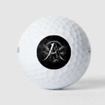 Minimalistisch Letter A Monogram Golfbal Ontwerp