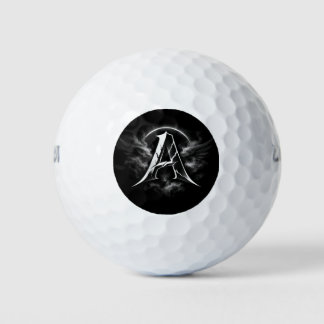 Minimalistisch Letter A Monogram Golfbal Ontwerp Golfballen