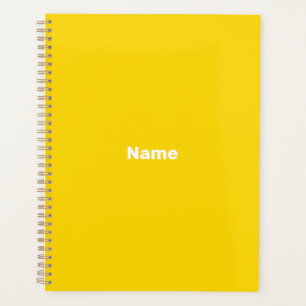 Minimalistisch licht oranje aangepaste tekst jaar planner