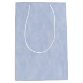 Minimalistisch lichtblauw patroon medium cadeauzakje (Voorkant)