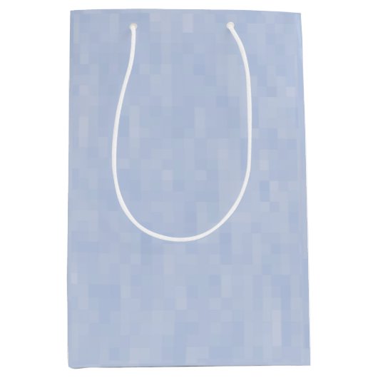 Minimalistisch lichtblauw patroon medium cadeauzakje (Voorkant)