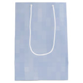 Minimalistisch lichtblauw patroon medium cadeauzakje (Achterkant)