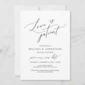 Minimalistisch, Liefde is patiënt, Verander de dat Kaart (Voorkant)