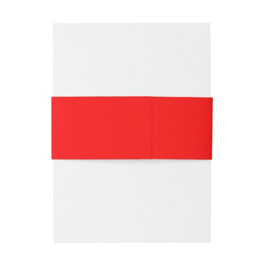 Minimalistisch liefdesrood withuwelijk uitnodigingen wikkel (Achterkant Voorbeeld)