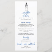 Minimalistisch Lighthouse huwelijksmenu Menu (Voorkant)