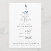 Minimalistisch Lighthouse-huwelijksprogramma Programma (Voorkant)