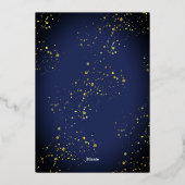 Minimalistisch Lijst foto van Arch nieuwjaar Folie Feestdagenkaart (Achterkant)