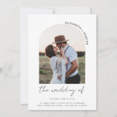 Minimalistisch Lijst van de Arch Foto Weddenschap  Kaart (Voorkant)