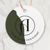 Minimalistisch Logo Business Hang Label (Achterkant)