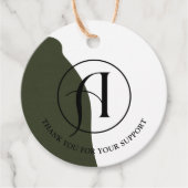 Minimalistisch Logo Business Hang Label (Voorkant)