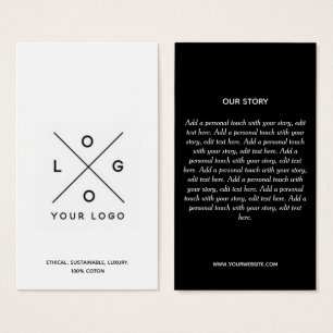 Minimalistisch Logo Business Hang Label Visitekaartje