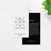 Minimalistisch Logo Business Hang Label Visitekaartje (Bureau)