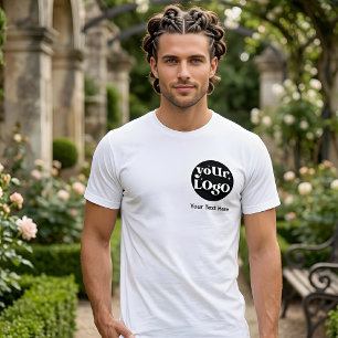 Minimalistisch Logo en Tekst Zakelijk T-shirt
