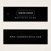 Minimalistisch Logo Label Hang label Mini Visitekaartjes (Voorkant /achterkant)