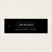 Minimalistisch Logo Label Hang label Mini Visitekaartjes (Voorkant)