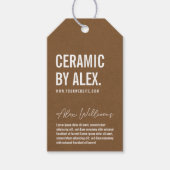 Minimalistisch Logo ophangen Label Cadeaulabel (Voorkant)