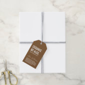 Minimalistisch Logo ophangen Label Cadeaulabel (Met Touw)