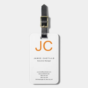 Minimalistisch logo voor professionele klassiekers bagagelabel