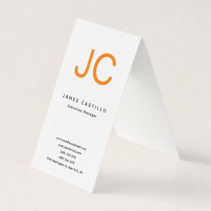 Minimalistisch logo voor professionele klassiekers visitekaartjes