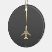 Minimalistisch luchtvaartdecoratief keramisch ornament (Links)