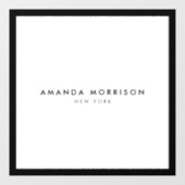 Minimalistisch Luxe Boutique Black/White Raamsticker (Vel)