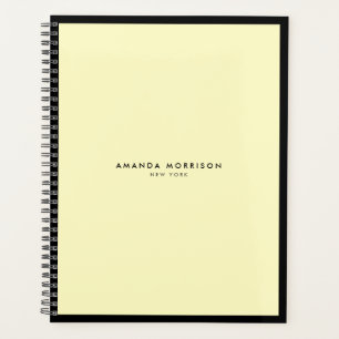 Minimalistisch Luxe Boutique Black/Yellow Planner