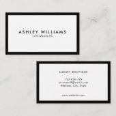 Minimalistisch luxe luxe visitekaartje (Voorkant / Achterkant)
