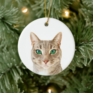 Minimalistisch Maak Je Eigen Aangepaste Huisdier F Keramisch Ornament