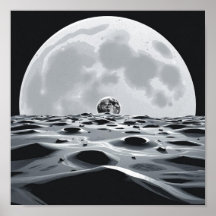 Minimalistisch maanlandschap